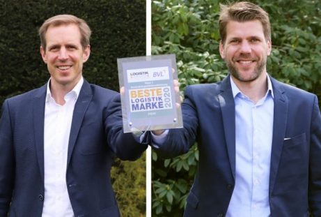 2020-fiege-beste-logistik-marke Bild von Jens und Felix Fiege anlässlich der Wahl zur besten Logistikmarke 2020