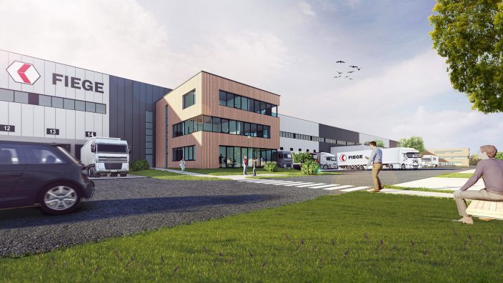 Fiege_Barleben_Visualisation Visualisation of the new FIEGE location in Barleben.